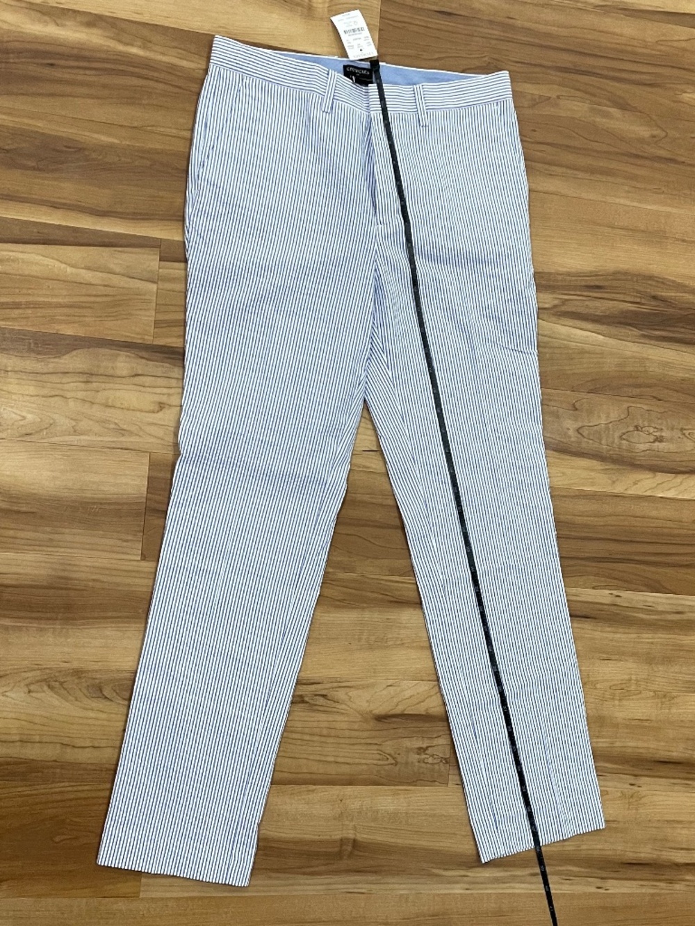NWT Crewcuts J.Crew Boys Thompson Seersucker Striped Dress Pants Size 14 - Picture 7 of 7